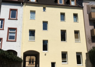 Fassadenarbeiten in der Karlsruher Innenstadt